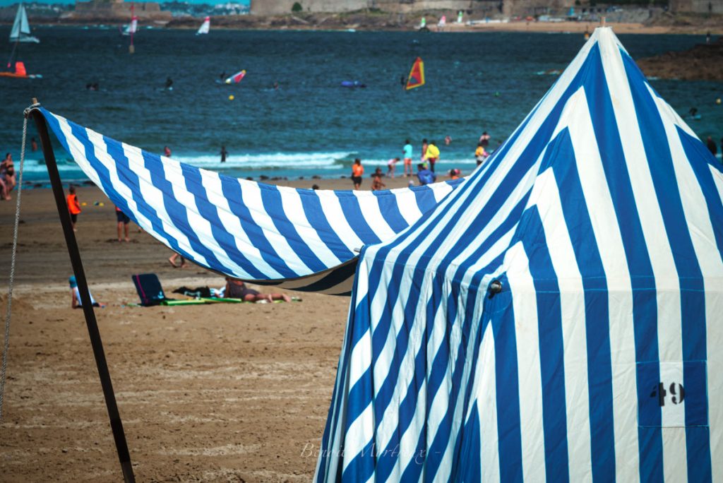 tente de plage à Dinard
